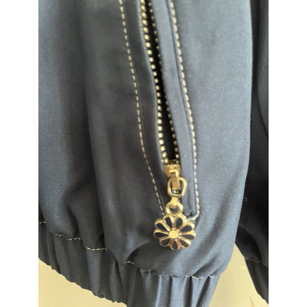 Alfred Dunner Jog Set Track Suit Womens Pants M Lined Jacket L Navy Vintage‎ - Picture 2 of 13